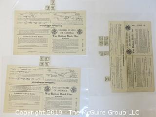 Old Paper: WW II US ration books