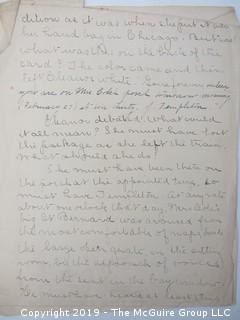 Old Paper: A handwritten short story titled: "A Trick of Fortune", author unknown, Glencarlyn, VA