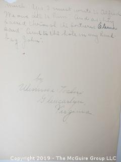 Old Paper: A handwritten short story titled: "A Trick of Fortune", author unknown, Glencarlyn, VA