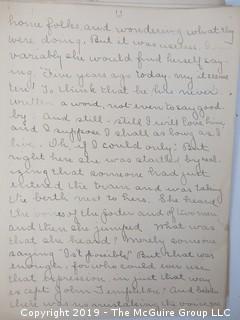 Old Paper: A handwritten short story titled: "A Trick of Fortune", author unknown, Glencarlyn, VA