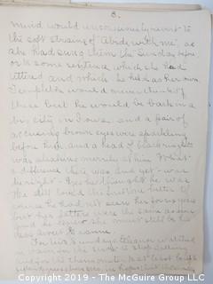 Old Paper: A handwritten short story titled: "A Trick of Fortune", author unknown, Glencarlyn, VA