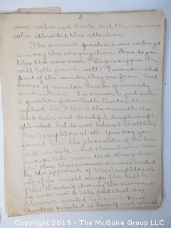 Old Paper: A handwritten short story titled: "A Trick of Fortune", author unknown, Glencarlyn, VA