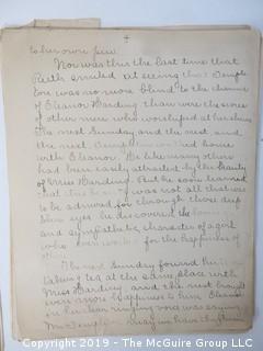 Old Paper: A handwritten short story titled: "A Trick of Fortune", author unknown, Glencarlyn, VA