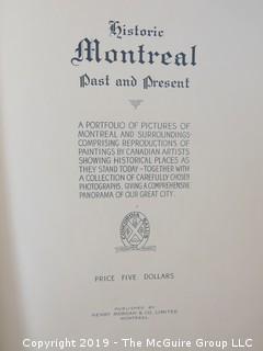 Book Title: "Historic Montreal - Past and Present; edited by Geoffrey M. LeHain