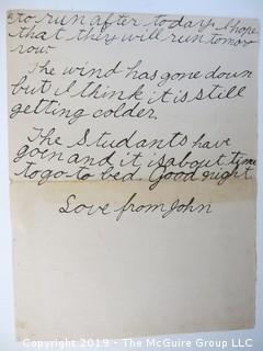 Old Paper: Collection including 1896 letter from Brugma's Hotel, The Hague  1891 letter from Northampton, MA to WDC; 2896 letter postmarked Baltimore, MD; letter from Hotel Oriente, San Francisco; letters 1892, 1893 and 1913 {Note: Description altered 1.29.8:30am ET} 