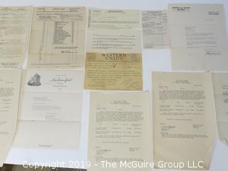 Old Paper: Collection including US military memorabilia of WW II