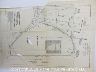 Old Paper: Collection of Maps of Alexandria, VA; circa 1919