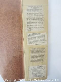 Old Paper: Family Ledger/Scrapbook including newspaper clippings; late 19th c 