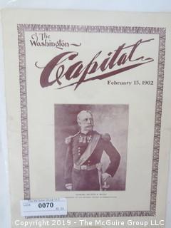 Old Paper: "The Washington Capital" Society Magazine, Feb 15, 1902