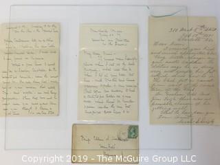 Old Paper: Hand written family letters; 1889 and 1891 