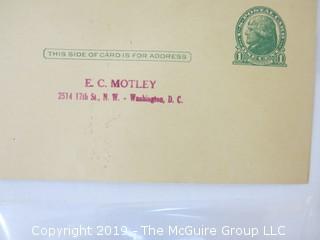 Old Paper: Collection of letters from 1881, 1891 and 1896; as well as 1944 UK Civil Defense Course receipt from the Southeast Regional Training School, Danemore Park, Speldhurst, Tunbridge Wells, England