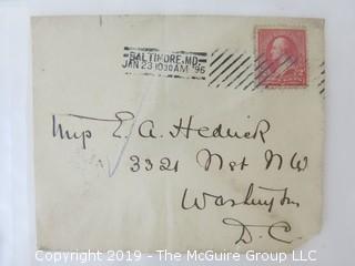 Old Paper: Collection of letters from 1881, 1891 and 1896; as well as 1944 UK Civil Defense Course receipt from the Southeast Regional Training School, Danemore Park, Speldhurst, Tunbridge Wells, England