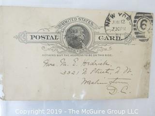 Old Paper: Collection of letters from 1881, 1891 and 1896; as well as 1944 UK Civil Defense Course receipt from the Southeast Regional Training School, Danemore Park, Speldhurst, Tunbridge Wells, England