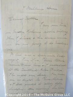 Old Paper: 1889 hand written letters and cover from Smith College, Northampton, MA to Washington DC