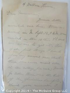 Old Paper: 1889 hand written letter and cover from Northampton, MA to Chambersville, VA 