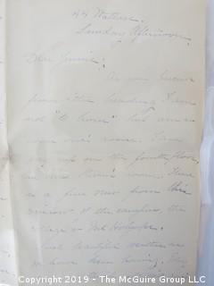 Old Paper: 1889 hand written letter and cover from Northampton, MA to Washington DC