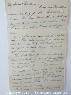 Old Paper: 1890 hand written letter and cover from Northampton to Washington DC