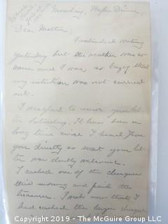 Old Paper: 1889 hand written letters and cover from Smith College, Northampton, MA to Washington DC