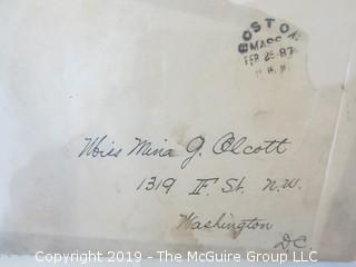 Old Paper: 1888 "Pew Rent" addressed to F.V. McAllister; Madison Ave. Methodist Church, NY, NY 