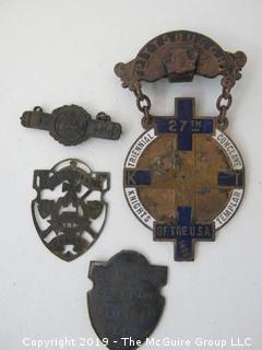 Collection of Masonic Medallions including 1901 - "28th Triennial Conclave, Louisville, KY"