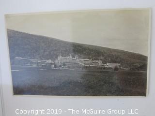 Collection of vintage photos; including ladies Christening SS William Yancey, fleet of US Liberty Ships    