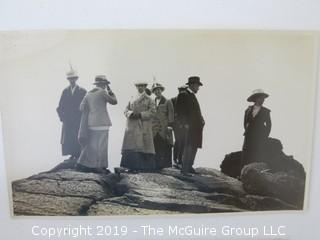 Collection of vintage photos; including ladies Christening SS William Yancey, fleet of US Liberty Ships    