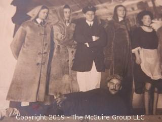 Cast Photo;  Early 20th c theatre production