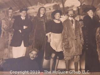 Cast Photo;  Early 20th c theatre production