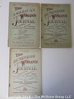 (3} editions of "The American Business Women's Journal; 1892 and 1893