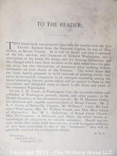 Tourist Phamplet Designed for those riding the new Electric Railway from Mt. Vernon to Alexandria, VA 