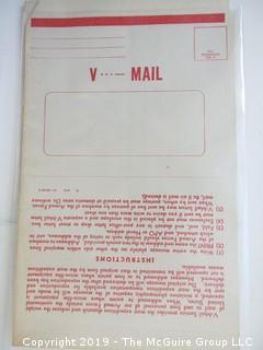 Collection of Old Paper including 1932 letter of appreciation to Ms. Olcott, leader of the Glencarlyn, VA chapter of the Girl's Friendly Society, Phillipine Mission; WW II V-Mail stationary; letter of appreciation to Henry Olcott from colleagues at U.S. Census Bureau, 1902; poem and 1926 letter. 