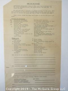 Collection of Old Paper Including the "Girl's Friendly Society"