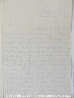 1881 Hand Written Letter