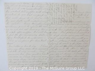 1881 Hand Written Letter