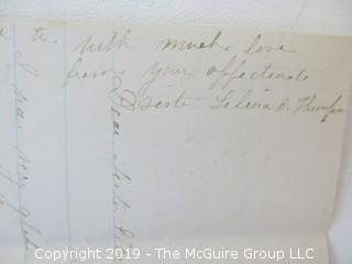 1880 Hand Written Letter