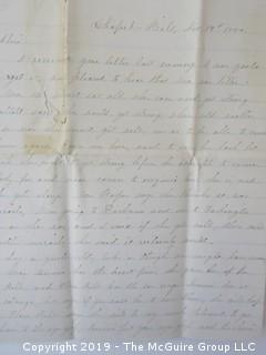 1880 Hand Written Letter