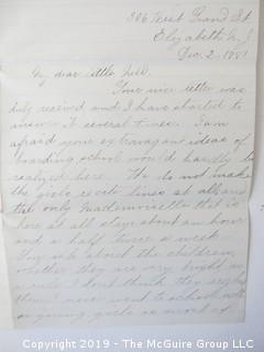 1882 Hand Written Letter