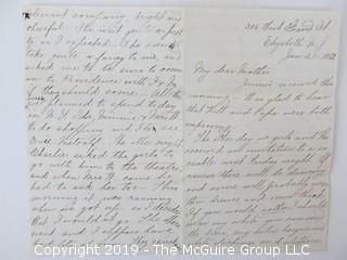 1882 Hand Written Letter