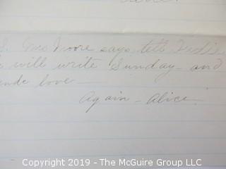 1882 Hand Written Letter