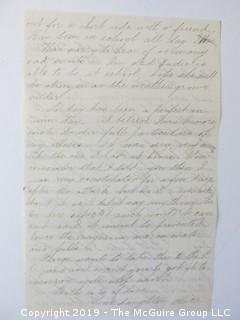 1881 Hand Written Letter