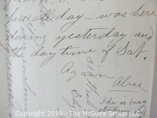 1881 Hand Written Letter