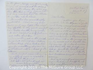 1881 Hand Written Letter