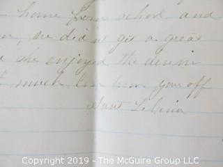 1881 Hand Written Letter