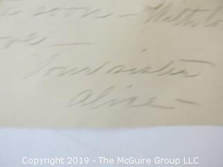 1882 Hand Written Letter