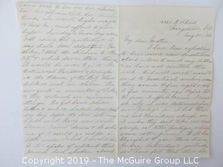 1882 Hand Written Letter