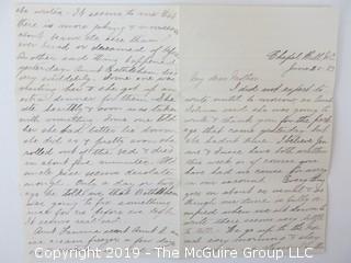 1883 Hand Written Letter