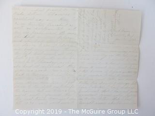 1882 Hand Written Letter