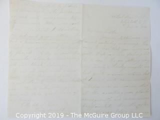 1882 Hand Written Letter