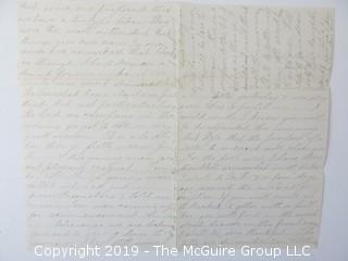 1883 Hand Written Letter