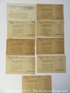 Collection of 1938 Woodword and Lothrop weekly pay envelopes